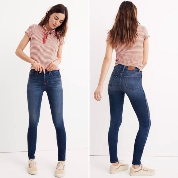 MADEWELL 10" High-Rise Skinny Jeans size 25 - Picture 1 of 15